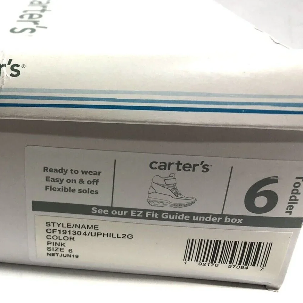Carters Toddlers' Uphill, Pink Winter Snow Boots, Girls' Size 6 M.